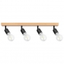 Kinkiet E27 LED Eos ruchomy x4 czarny + WD-34496