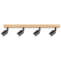 Kinkiet E27 LED Eos ruchomy x4 czarny + WD-34498