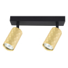 Kinkiet GU10 LED Glamour ruchomy x2 czarny+złoty-34779