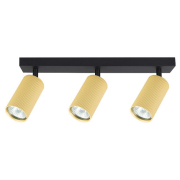 Kinkiet GU10 LED Lucerno ruchomy x3 czarny+złoty-34736