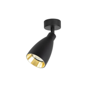 Kinkiet GU10 LED Helis ruchomy x1 czarny + złoty-34765