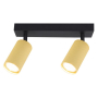Kinkiet GU10 LED Lucerno ruchomy x2 czarny+złoty-34729