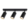 Kinkiet GU10 LED Lucerno ruchomy x3 czarny-34731