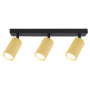 Kinkiet GU10 LED Lucerno ruchomy x3 czarny+złoty-34737