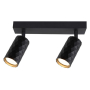 Kinkiet GU10 LED Glamour ruchomy x2 czarny-34776