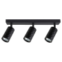 Kinkiet GU10 LED Glamour ruchomy x3 czarny-34781