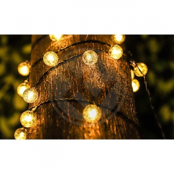 Girlanda LED solarna 20 led 485cm okrągła-35145