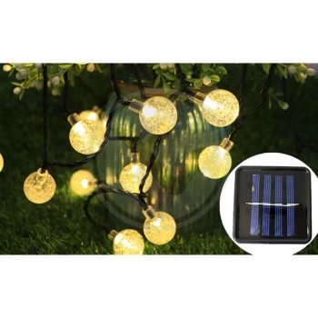 Girlanda LED solarna 20 led 485cm okrągła-35146
