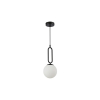 Oprawa wisząca E27 Bali-15 15cm dekor x1 czarna-35380