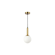 Oprawa wisząca E27 Bali-15 15cm prosta x1 złota-35374