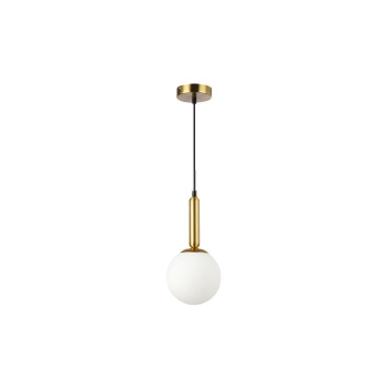Oprawa wisząca E27 Bali-15 15cm prosta x1 złota-35374