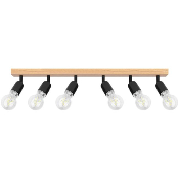 Kinkiet E27 LED Eos ruchomy x6 czarny + WD-35422