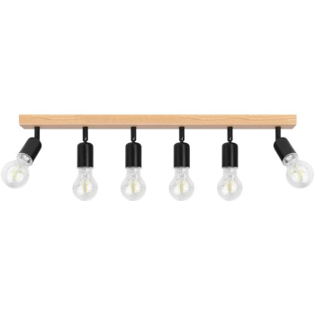 Kinkiet E27 LED Eos ruchomy x6 czarny + WD-35423