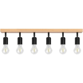 Kinkiet E27 LED Eos ruchomy x6 czarny + WD-35425