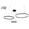 Żyrandol LED Mundo 40/60/80cm 72W czarny 3CCT pilo-35543