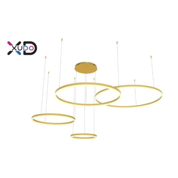 Żyrandol LED Mundo 40/60/80/100cm 119W złoty 3CCT-35548