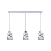 Oprawa wisząca E27 Elen x3 50cm biała+złota-35619