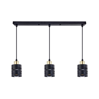Oprawa wisząca E27 Elen x3 50cm czarna+złota-35618