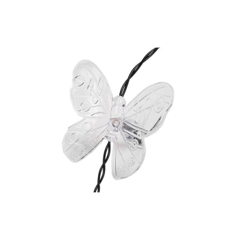 Girlanda LED solarna 20 led 580cm motylek-35671