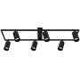 Żyrandol LED GU10 Bumo x6 czarny-35796