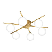 Żyrandol LED G9 Bali-10 58cm x6 złoty-35985