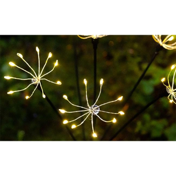 Lampa LED solarna wbijana stokrotki 6xLED 73cm-35979