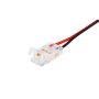 Złączka do taśmy LED COB 8mm zatrzask dw z kablem-36029