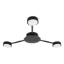Żyrandol LED GX53 Zibo x3 65cm czarny-36240