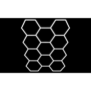 Lampa LED Hexagon 11S 368W 336x238cm zestaw 6500K-36356