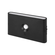 Lampa LED Aku Wolf PIR czarna 3CCT-36545