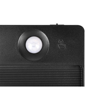 Lampa LED Aku Poli PIR czarna 3CCT-36542
