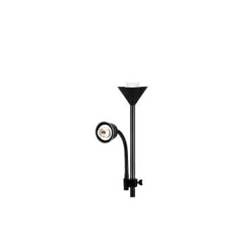 Lampa podłogowa Duos E27  E14 176cm czarna-37172