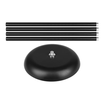 Lampa podłogowa Duos E27  E14 176cm czarna-37175