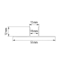 Profil Led Masterled GK do płytek 2m anodowany mle-37440