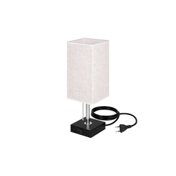 Lampa biurkowa Boro E27 1x USB-A + 1x USB-C-37532