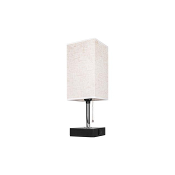 Lampa biurkowa Boro E27 1x USB-A + 1x USB-C-37533