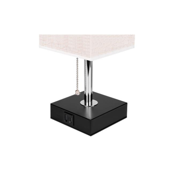 Lampa biurkowa Boro E27 1x USB-A + 1x USB-C-37537