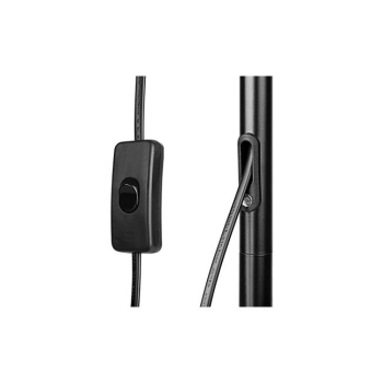 Lampa podłogowa Passo 1xE27 150cm czarna-37666