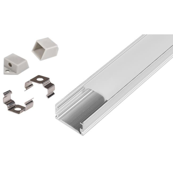 Profil Led Masterled slim 2m anodowany mleczny-37736