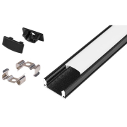 Profil Led Masterled nawierzchniowy 2m czarny mlec-37850