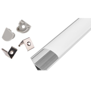 Profil Led Masterled kątowy 1m anodowany mleczny-37881