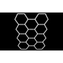 Lampa LED Hexagon 11L 460W 419x301cm zestaw 6500K-38099