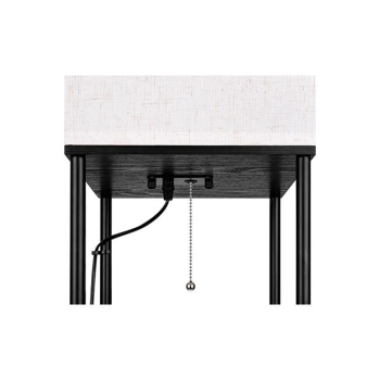 Lampa podłogowa Ganto 2 1xE27 160cm czarna-38550