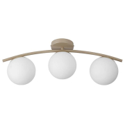 Żyrandol LED E27 Bali-12 51cm x3 beż+złoty-38661