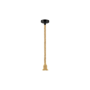 Oprawa wisząca E27 Sznur 120cm x1 czarna-38669