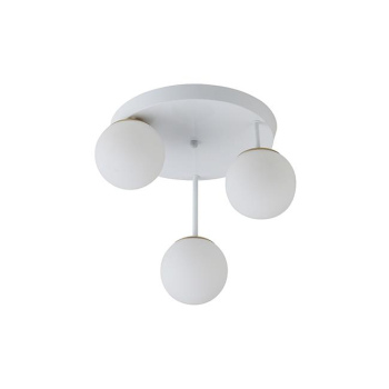 Kinkiet E27 LED Bali-12 29cm x3-2 biały+złoty-38658