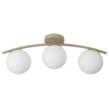 Żyrandol LED E27 Bali-12 51cm x3 beż+złoty-38661