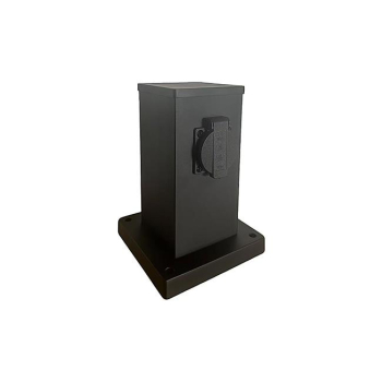 Słupek ogrodowy Ontario 230V 20cm 1 gniazdo czarny-38687