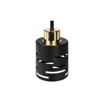 Kinkiet E27 LED Elen x3 czarny+złoty okrągły-38717