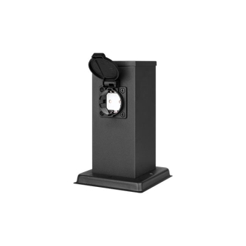 Słupek ogrodowy Ontario 230V 20cm 1 gniazdo czarny-38835